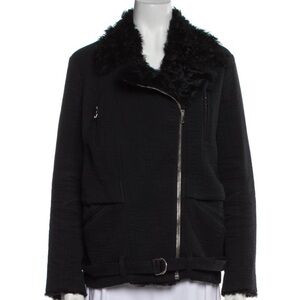 IRO ANNA Women's Black Biker Jacket